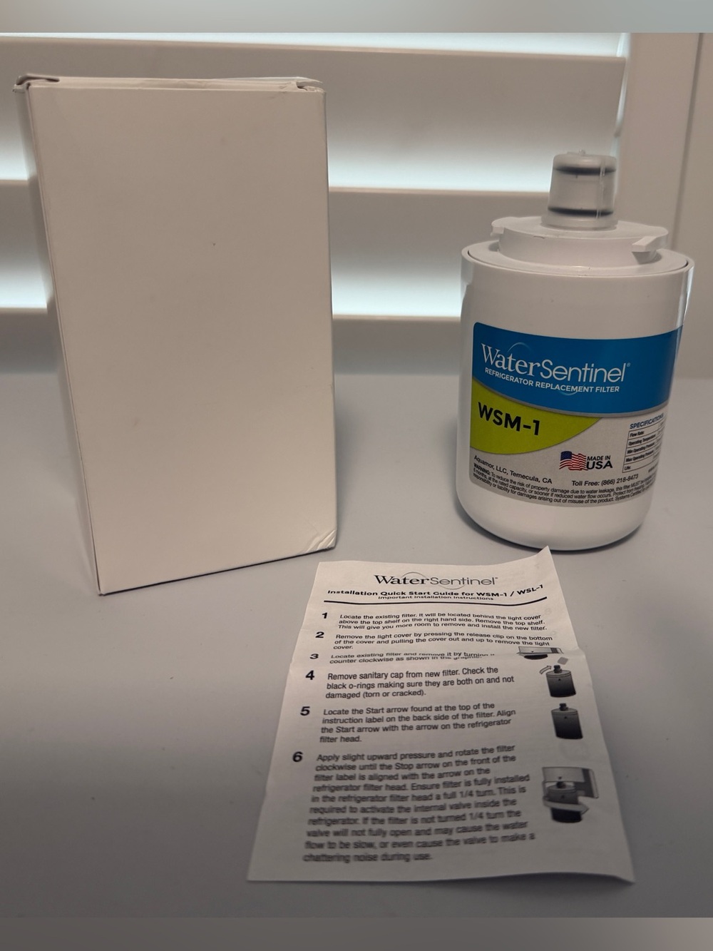 Brand new WaterSentinel WSM-1 Refrigerator Replacement Water Filter